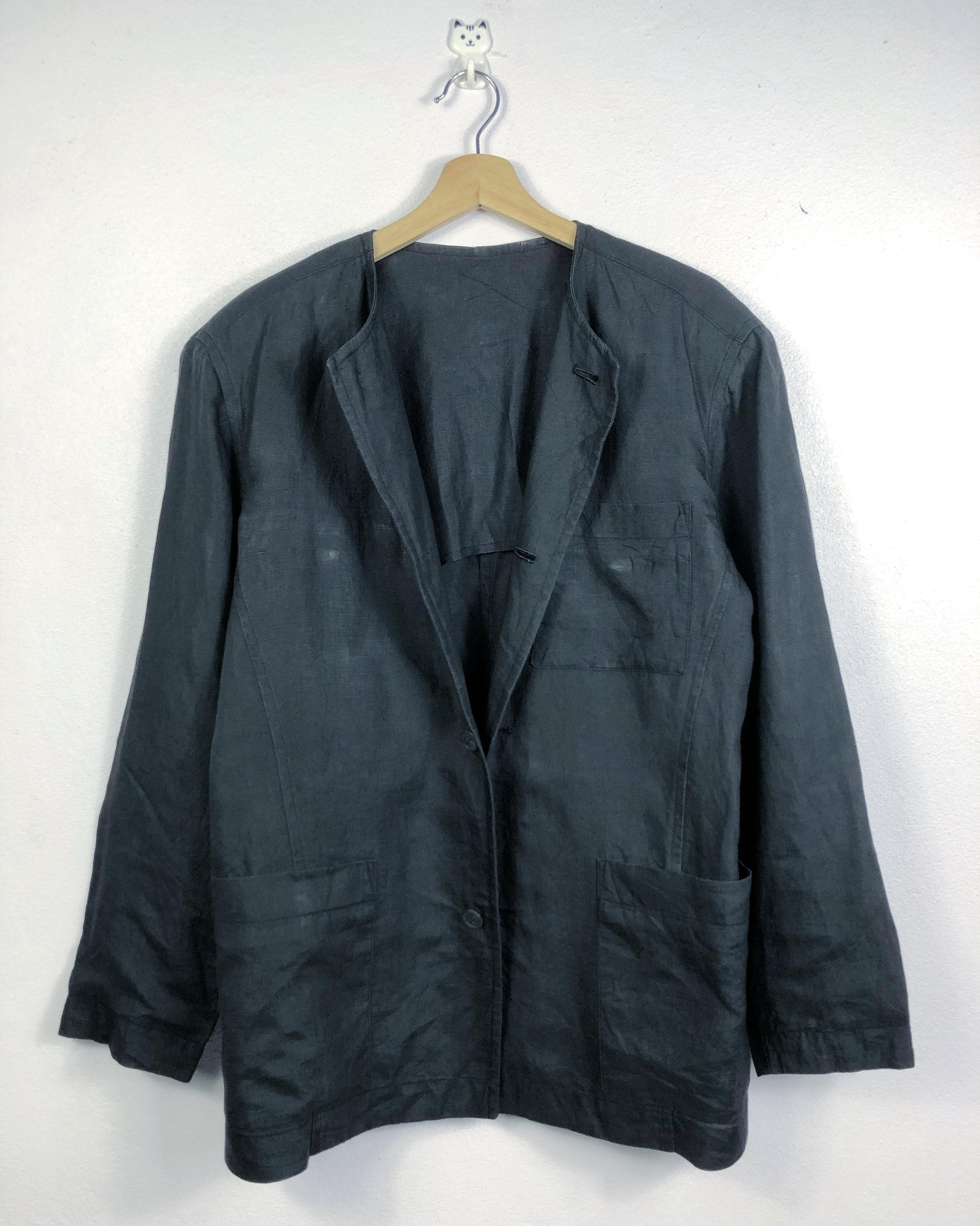 90s plantation ウールコート テーラード issey miyake 90年代 Plantation イッセイミヤケ期 ステンカラーコート