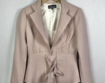 Vintage Sonia Rykiel Waist Tie Soft Pink Colour Jacket Top
