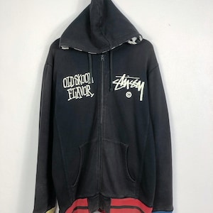 Stussy Hoodie All Over Print XL Y2K 2000s Collectors Hard to