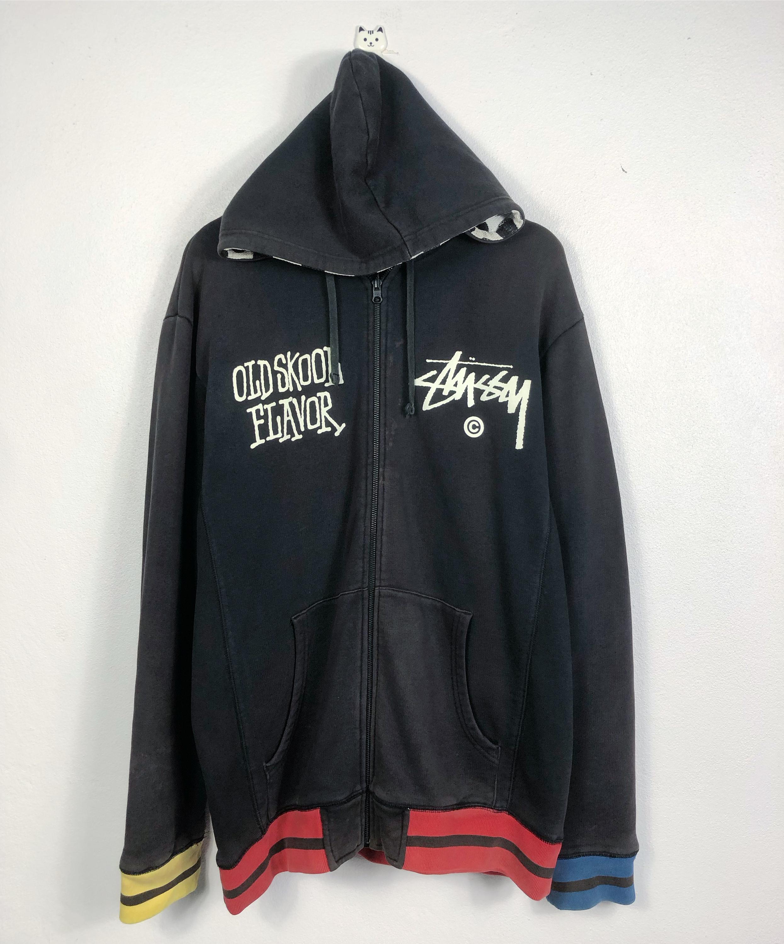 90s Stüssy Tonal Arc Spellout zip up hoodie – HeresWear