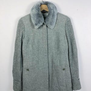 Rare Vintage Karl Lagerfeld Wool Sherpa Zipper Jacket