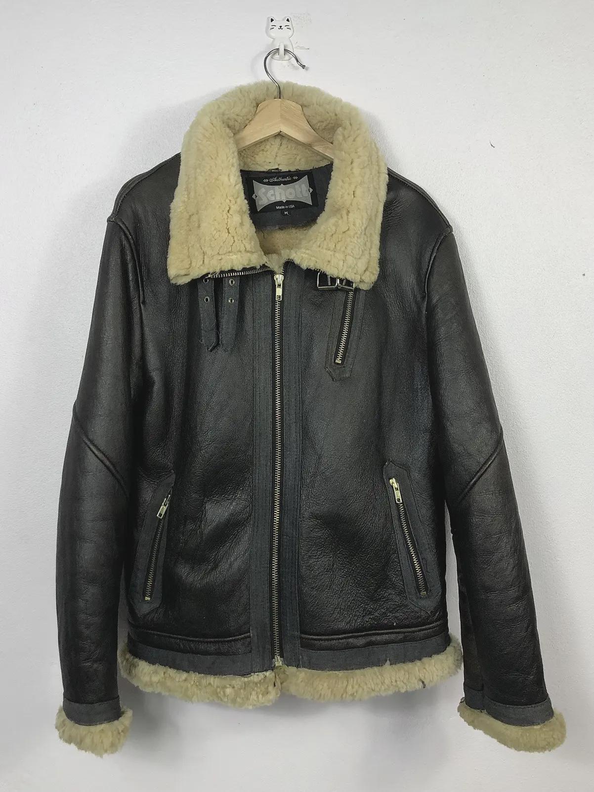 Schott Leather Jacket B3 - Etsy