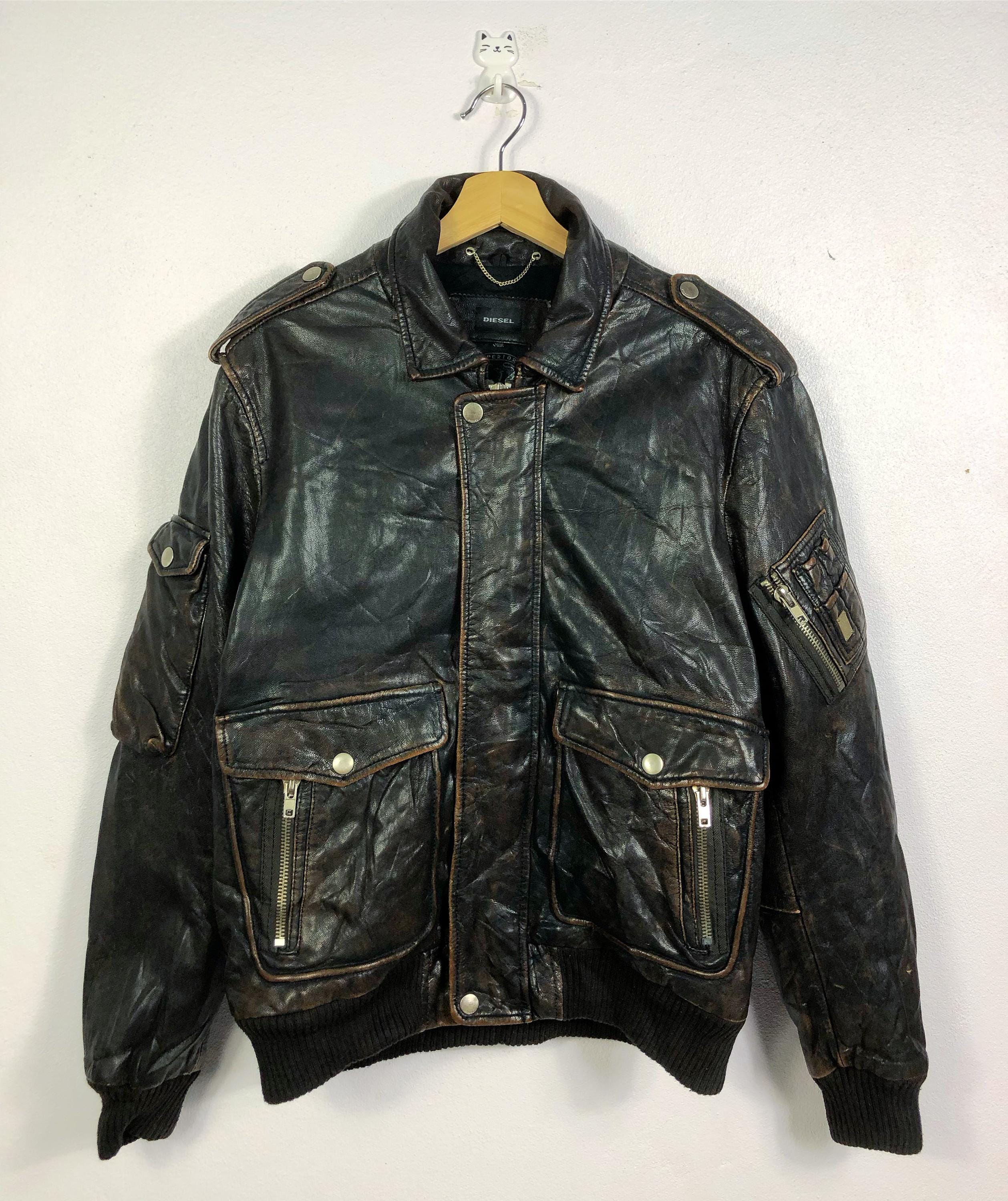 Rare Vintage Diesel Lambskin Leather Jacket - Etsy
