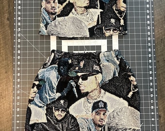 Custom Chris Brown tapestry set