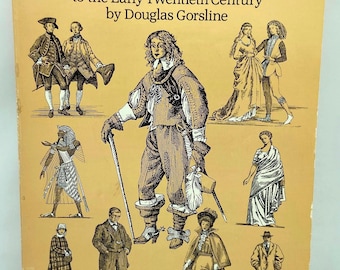 Vintage Fashion History Book: 1800 Costume Illustrations, 1994 Dover Edition