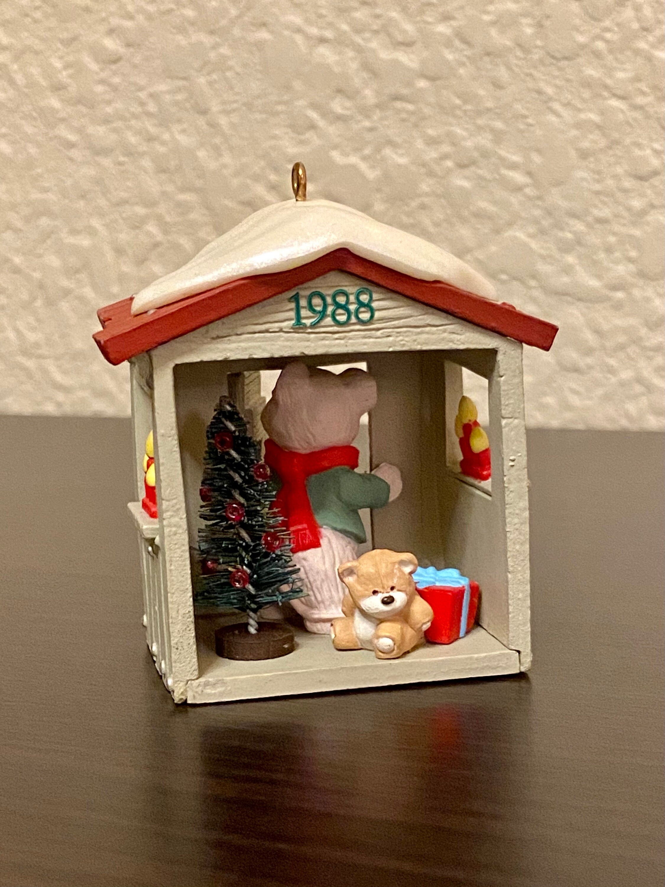 Ornement souvenir vintage poinçon club collector 1988 notre clubhouse