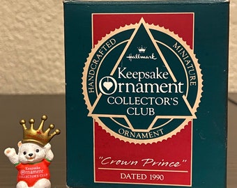 Ornement De Noël Hallmark Club 1988 - Souvenir NOTRE CLUBHOUSE - Vintage