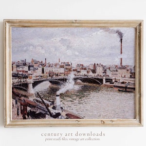Vintage Printable Art Download | Paris | 19th Century Oil Painting