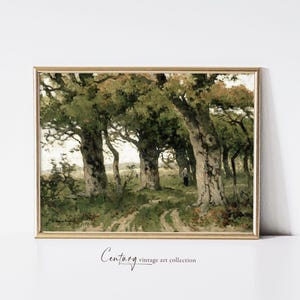 Vintage Printable Art Download | Avenue of the Oaks | 19th Century Oil Painting | Digital Printable Art Download | Antique Wall Art