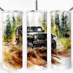 All roading tumbler wrap | ATV tumbler wrap | 20 Oz Skinny Tumbler Sublimation Design | Straight & Tapered Tumbler Wrap