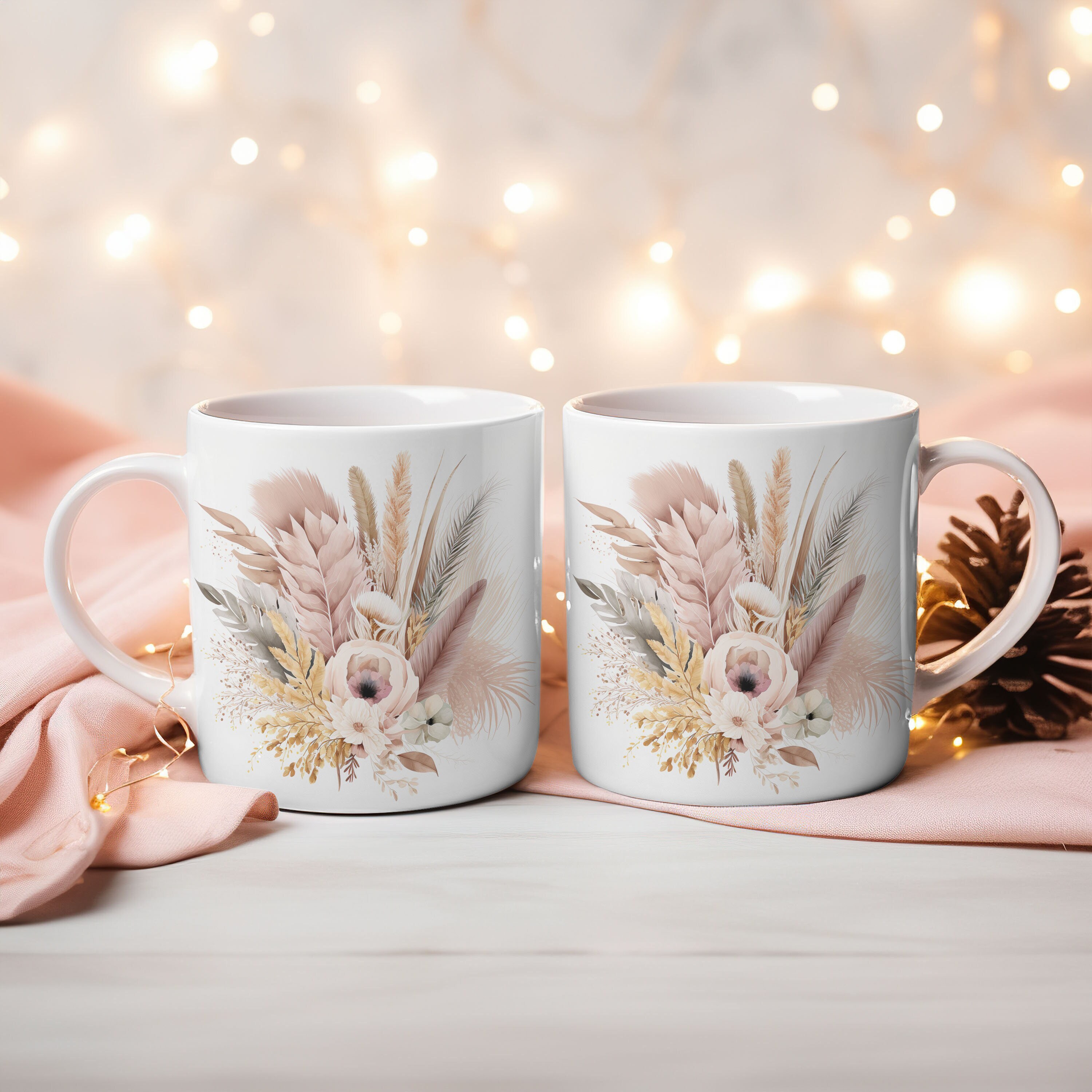 Cute Pink Mug Etsy