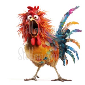 Clipart oiseau original, moelleux et drôle, 50 fichiers jpg de haute qualité, téléchargement numérique, produits imprimables, licence commerciale