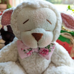 Sheep, Plush Teddy Bear, Personalized, Baby Shower, Baptism, Birthday, Kids Gift, Stuffed Bear Soft Toys ,Plush Toy ,Couples Gift.