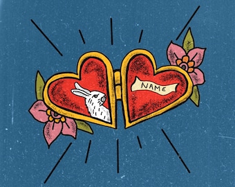 Custom Pet Locket Print