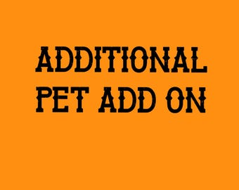 Additonal Pet Add On for Pet Locket/Ornament/Stocking/Lamp