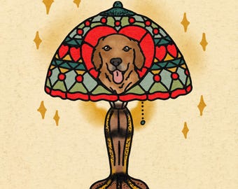 Tiffany Lamp Pet Print