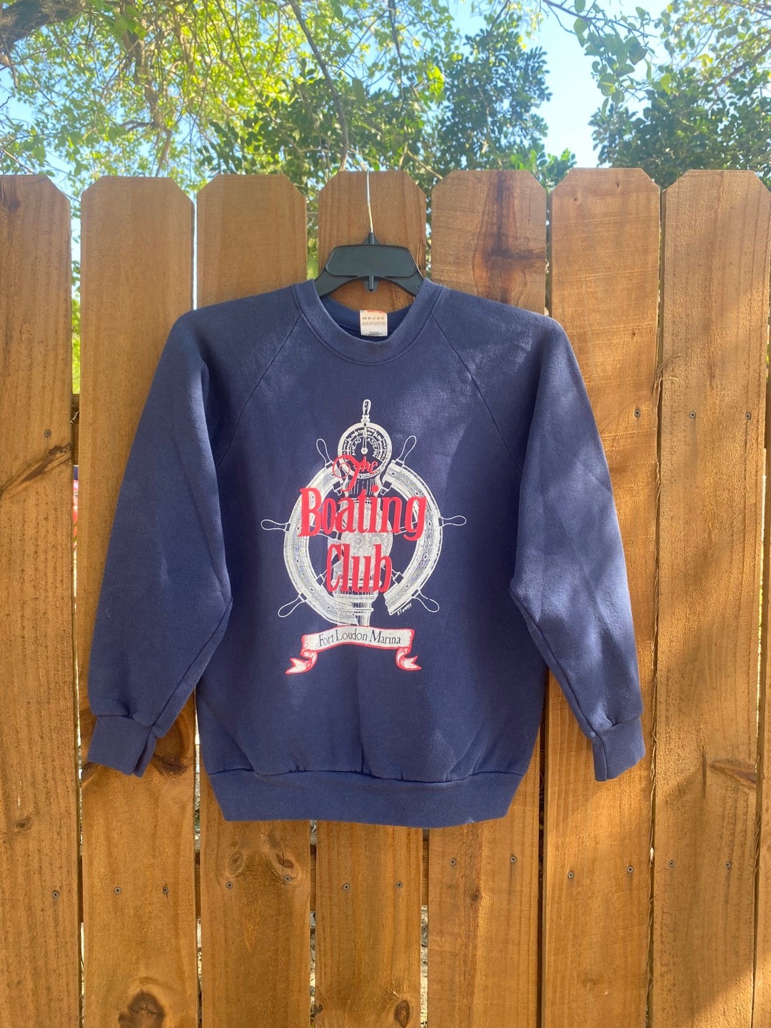 Vintage the Boating Club Fort Loudon Marina E.T. Graphics Sweater Size