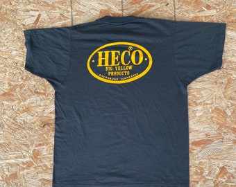 Vintage HECO Big Yellow Products Dyserburg Tennessee T-shirt Size L