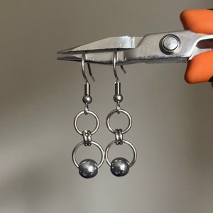 Stainless Steel Dangle Earrings
