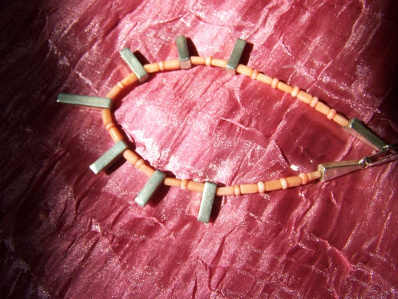 Ric Lasalute Turquoise and Coral Rare necklace - image 2