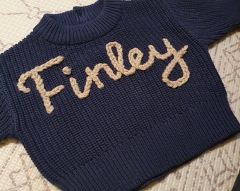 Personalised Embroidered Name Jumper