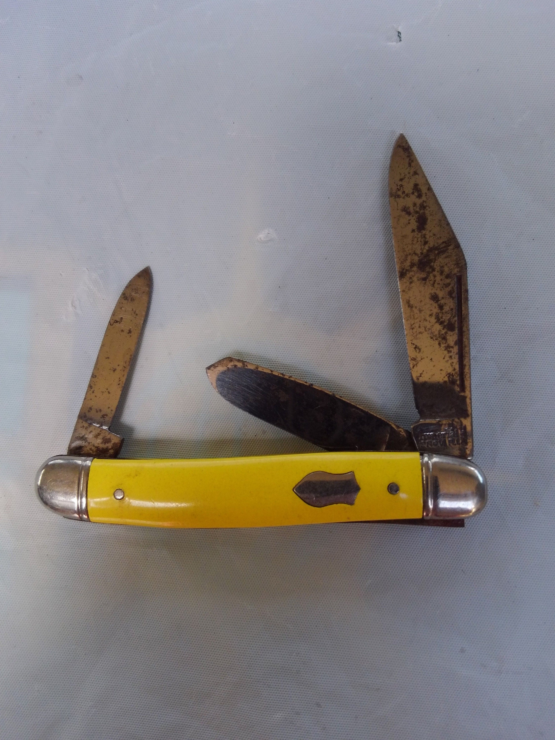 Vintage Hammer Brand Pocket Knife With Metal Handle, Walks & Talks -  AbuMaizar Dental Roots Clinic