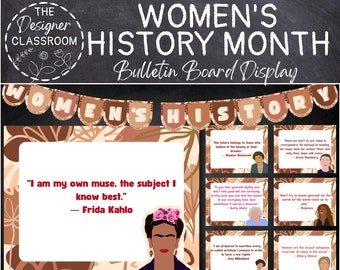 WOMEN&#39;S HISTORY MONTH Bulletin Board | Female Leaders | Influential Women | Printable Decor