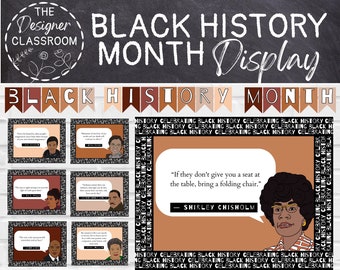 Black History Month Classroom Display: 24 Prominent Figures (Digital Download)
