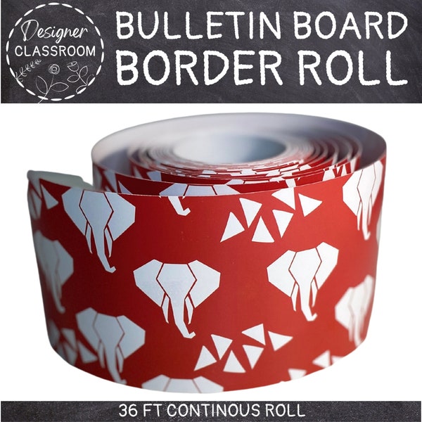 BULLETIN BOARD border | Delta Sigma Theta | Delta | Crimson and Cream | Classroom Decor