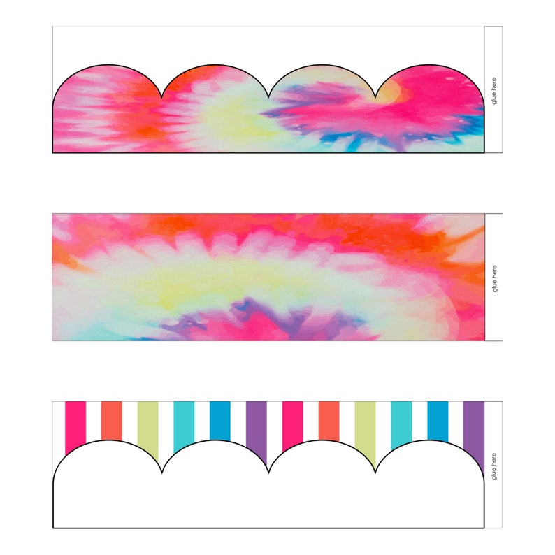BULLETIN BOARD BORDERS Retro Tie Dye Classroom Decor Etsy