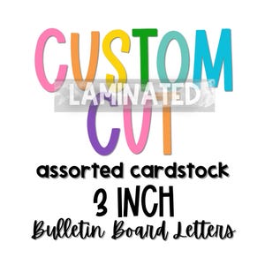 LAMINATED BULLETIN BOARD Letters | 3 inch | Classroom Décor | Bulletin Boards