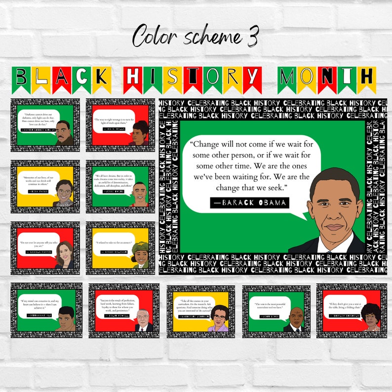 BLACK HISTORY MONTH Display Classroom Decor Bulletin Board Etsy