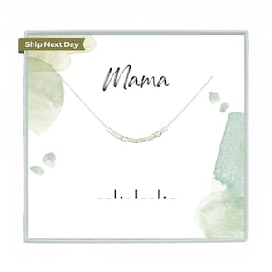 Gold Filled Personalized Mama Hidden Message Morse Code Necklace or Bracelet Mother New Mama Future Mom Mothers Day Jewelry  Christmas Gift