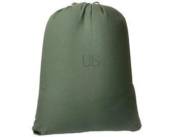 Barracks Cotton Canvas Laundry Bag USGI US Military - Olive Green - Used Like New