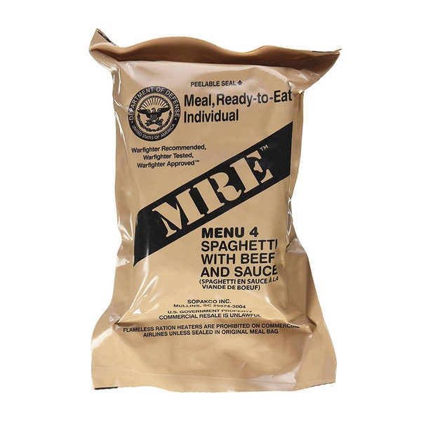Military MREs (Meals Ready-to-Eat) Meals - Choose From 24 Menus!