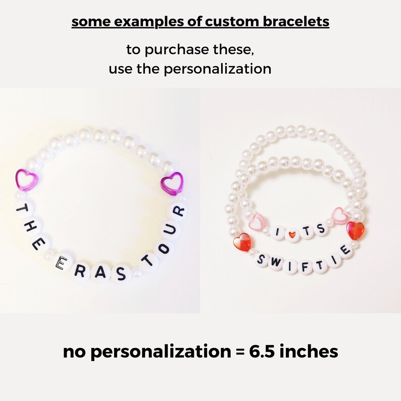 Pearl Custom Eras Tour Friendship Bracelets Bulk Order image 7