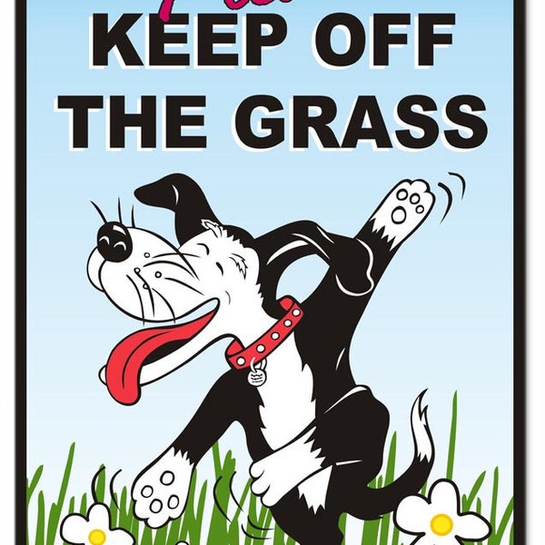 Please Keep Off Grass Sign