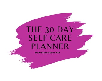 30 Day Self Care Planner - Etsy