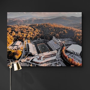 APP State University Football Stadium| Kidd Brewer Stadium| College Dorm Wall Art| App State Poster Canvas| App State Football| Mountaineers