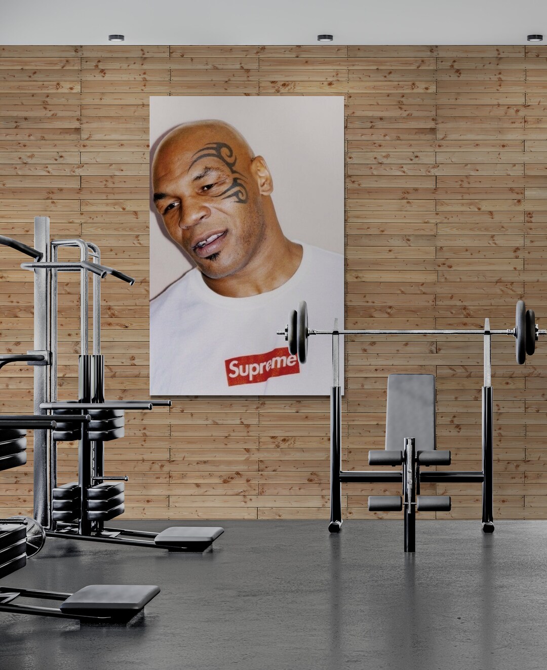 Mike Tyson| Supreme| Hypebeast Art| Cool Wall Art| Boxing