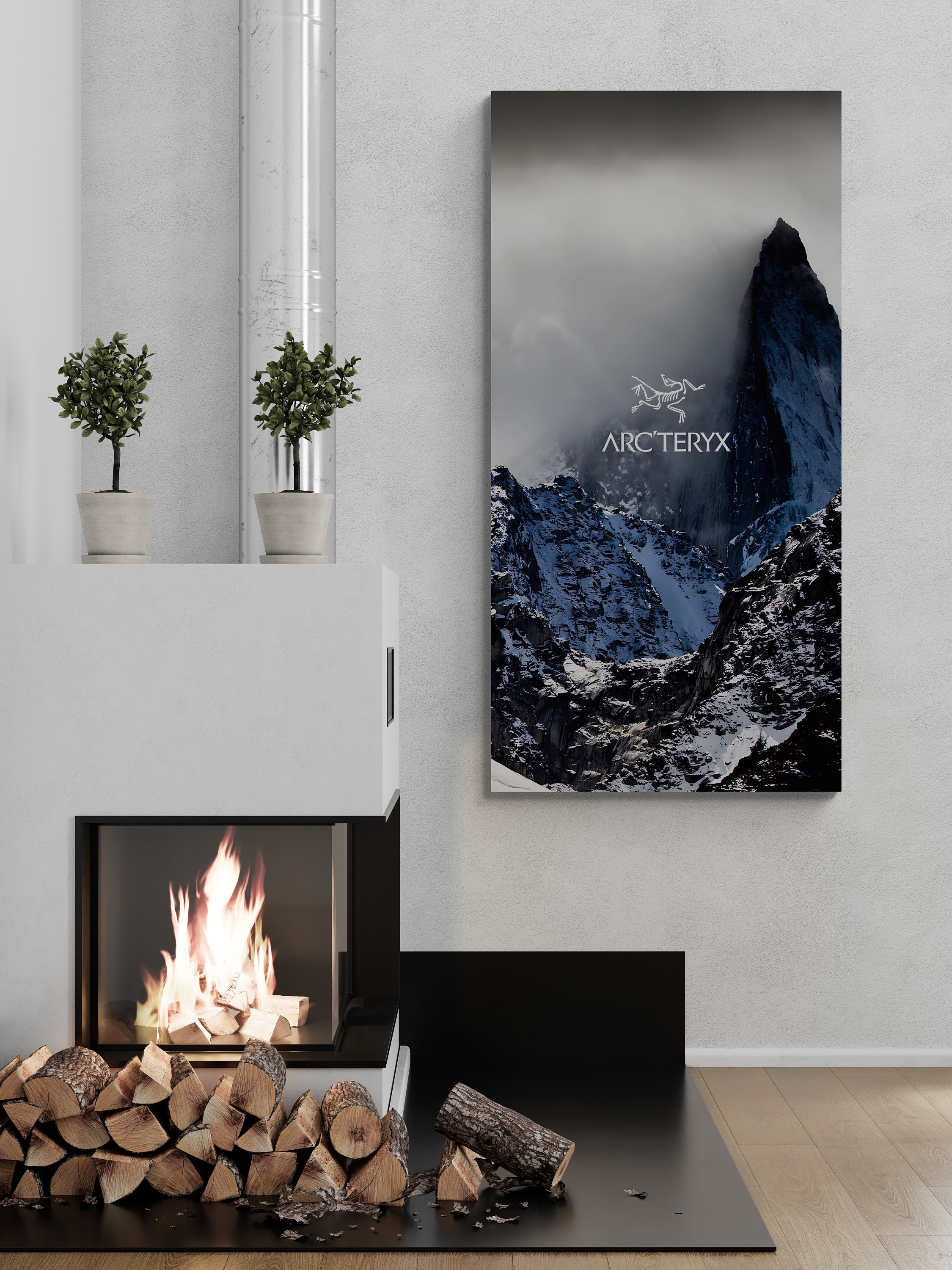 Arc'teryx Framed Canvas Print| Mountain Scenery Canvas Print| the