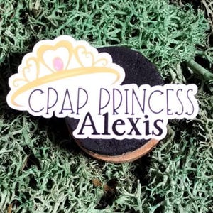 CPAP Princess Crown Vinyl Sticker: Sleep Apnea Humor