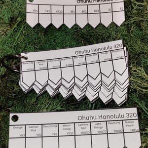 PDF Ohuhu Honolulu 320 stalenset met namen en nummers in 2 maten Kleurenkit, pdf afdrukbaar, kleurpotloodstaal, markeerstalen, digitaal