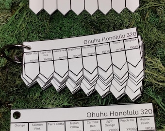 PDF Ohuhu Honolulu 320 Swatch Set with Names & Numbers in 2 sizes Color Kit, Original Color Codes, PDF Printable, Marker Swatches, Digital