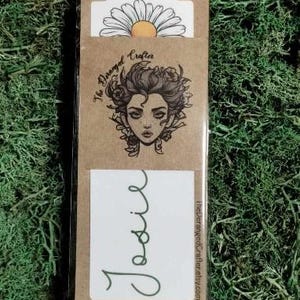 Segnalibro personalizzato con nappa e fiore di girasole - Segnalibro con nome personalizzato immagine 5