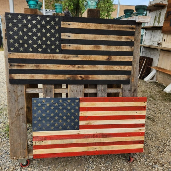 Reclaimed Wood Flag Etsy