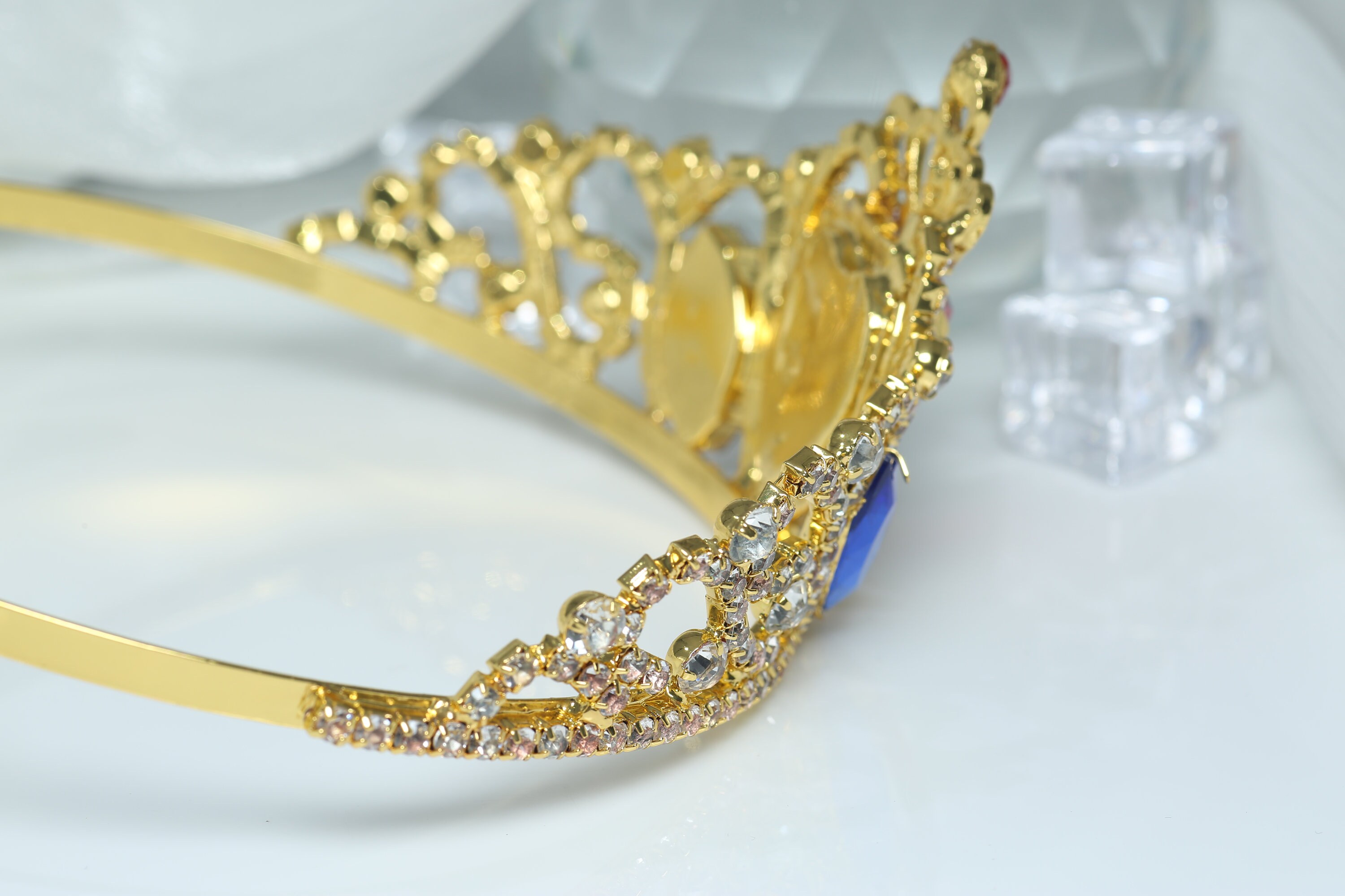 Corona E Fascia Di Compleanno Per Donne Fascia Da Regina Di Compleanno E Set Di Tiara Con Strass E Fasce Per Decorazioni Oro Rosa Regina Di Compleanno - Italia - Foto 3
