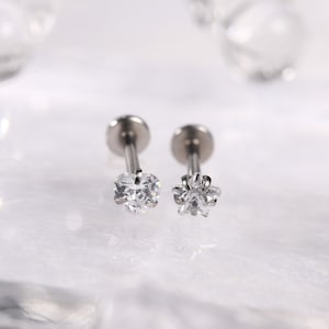 16Gサージカルスチールラブレットスタッドリップピアス内ネジメデューサリング軟骨モンローピアスジュエリーコーン