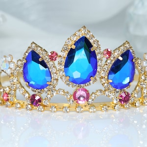 Rapunzel-Crown-Gold-Tiara for Girls Rapunzel-Costume Birthday Party Tiara Rapunzel Party Decoration