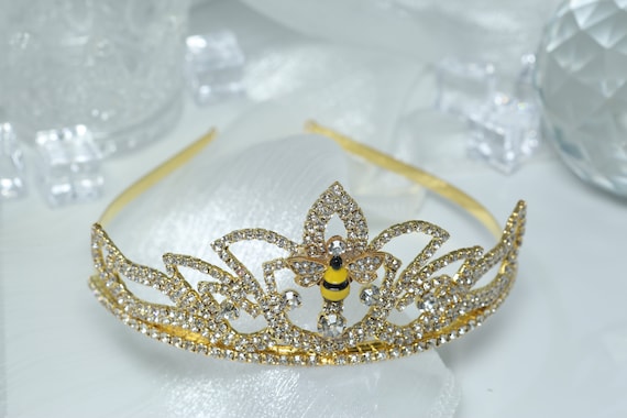 Corona Di Compleanno Con Cintura - Diadema Principessa Con Cristalli, Regolabile, Per Feste - Foto 12
